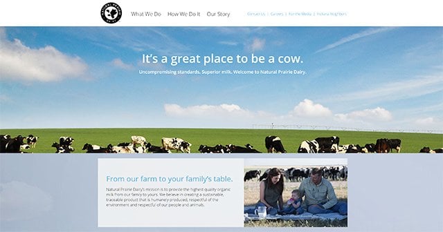 Falso marketing de la industria láctea: Realmente es éste un sitio maravilloso para las vacas? Se puede ser más cínico?
